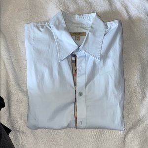Women’s Pale Blue Burberry Button down